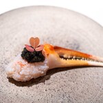 レストラン オオツ - 2024.12 加納ガニ爪肉 霞ヶ浦キャヴィア