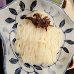 三輪山勝製麺 - 冷たい素麺　美味しい。