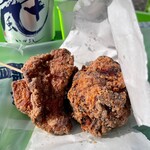 五十嵐酒造 - 天覧山の酒粕を使った特大から揚げ