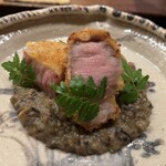 鎌倉 北じま - 湘南ポークのトンカツ　ナラタケのソース