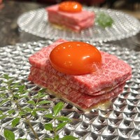 焼肉たまき 京橋店 - ミルフィーユユッケ