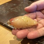 天ぷら たけうち - 天然シマアジ