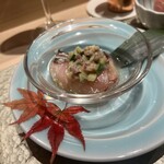 鮨 富かわ - 鰹の燻製