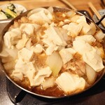 お多福 - 牛もつ鍋＋豆腐（2人前）