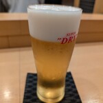 鮨なか - 生ビール