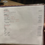 壱面 - メニュー