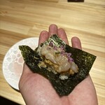 壱面 - ふぐとあん肝の手巻き寿司