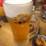 ホルモン青木 - 生BEER