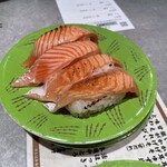 根室花まる - 特別注文、炙りトロサーモンの焦がし醤油なし‼️これが一番‼️