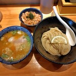 麺家 たけ田 - 親蟹白湯つけ麺と蟹ごはん