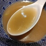 麺家 たけ田 - 割スープの感じ