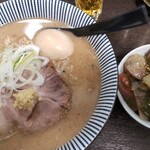 灼味噌らーめん 八堂八 - 味噌らーめん 1200円、味玉 150円、赤星 700円、八堂八海宝漬 800円