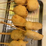 串カツ田中  - 豚ヒレ、またカニコロw豚しそまきw豚ヒレもさっぱり柔らかくてよかった