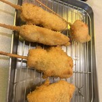 串カツ田中  - さりとてカニコロww豚ヒレw後何かな？？w