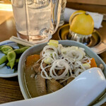 もつやき ばん - まずは定番もつ煮で☆