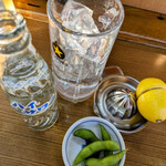 もつやき ばん - もちろん迷う前に元祖レモンサワー！