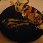 レストラン マノワ - 北海道産白アスパラとホタテ（2014.5）