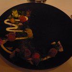 レストラン マノワ - 静岡県くぬぎ鱒のマリネ　西洋わさびとライムのムースと共に（2014.5）