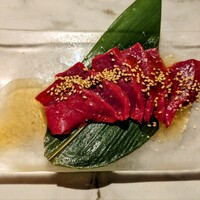 大井町銭場精肉店 - ハツ刺し