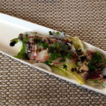 食楽懐石 風土庵 - 鰹と平目のカルパッチョ♪