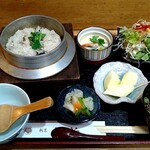 よしはら - 料理写真:釜めしランチセット　かき