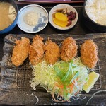 天宝 - カキフライ定食