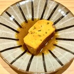 鮓樹 - ポン酢をかけた鮟肝　これだけで一升呑める味わい