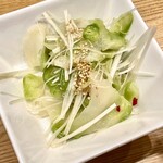 かつぎや - 青搾菜です　最初にいただくのにぴったりの酒肴です