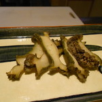 匠庵 - 鮑。焼いてもらいました