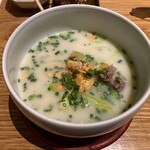 焼肉トラジ 田町店 - 超人的にんにくネギスープ