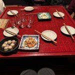 赤垣屋 - 個室席テーブル＆お通し