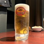 焼肉きたじま - 一番搾りも良いですがラガーの生は最高です(o^^o)