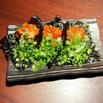 焼肉きたじま - チャンジャ巻き(手巻き)です(o^^o)