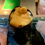 すし富 - ウニ。やっぱりウニは国産しかダメ。