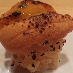 鮨処 竜敏 -  ウニをシャリにまぶし、ウニを炙り ウニソースで♪
