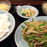 順香 - チンジャオロース定食