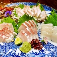まりも亭 - お造り 本日の厳選鮮魚４種盛