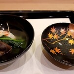 馬車道 大かわ - 蟹とむかごの真丈