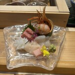 うまい鮨勘 - 久しぶりごめんなさいの刺し盛り