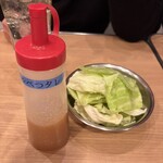 わんこ手羽と親鳥のお店 かちてば  - お通しキャベツ