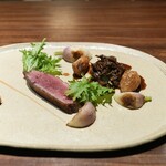 275599033 - 亀岡七谷鴨モモ肉の煮込み、かぶと菊芋