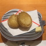 割烹 千代 - べにはるかの焼き芋天ぷら