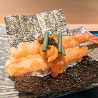 札幌 鮨 よこ田 - タラバガニと車海老の天巻き