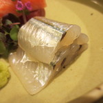 日本料理 太月 -  サヨリは1日寝かせたものです。