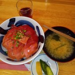 かね廣 - まぐろ漬け丼特盛