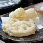 桶家乃隠居 - れんこん、深谷ねぎ