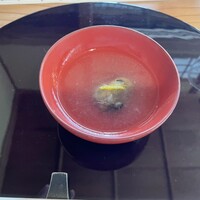 からすみ蕎麦 月と松 - 牡蠣と大根　雪見仕立て