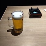 うなぎ和食  しら河 - 生ビール
