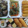 丸森物産いちば 八雄館 - 今回買ったもの。お店奥のスペースでイートインできます