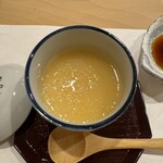 鮨 やすみつ - 聖護院蕪の茶碗蒸し